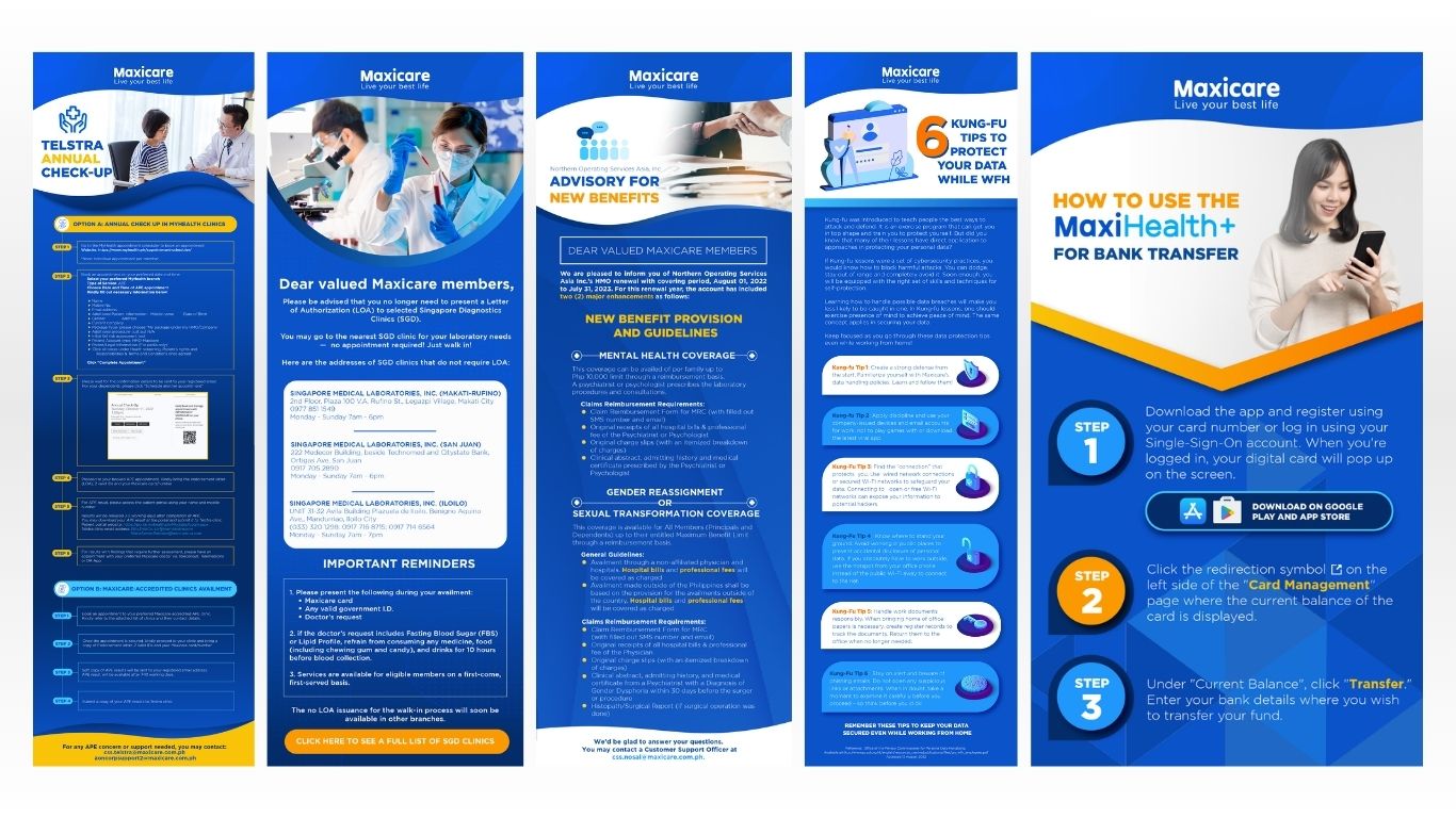 collaterals from freelance projects