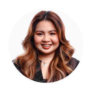 Girl with braces smiling